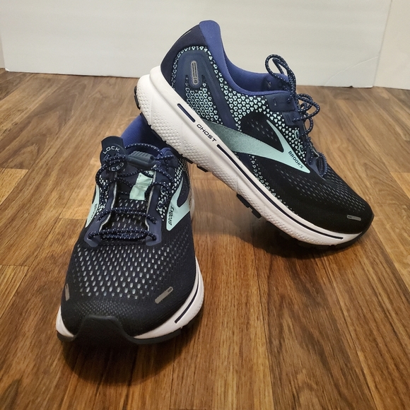 Brooks Shoes Brooks Womens Ghost 4 Blue Purple Mint Green Running